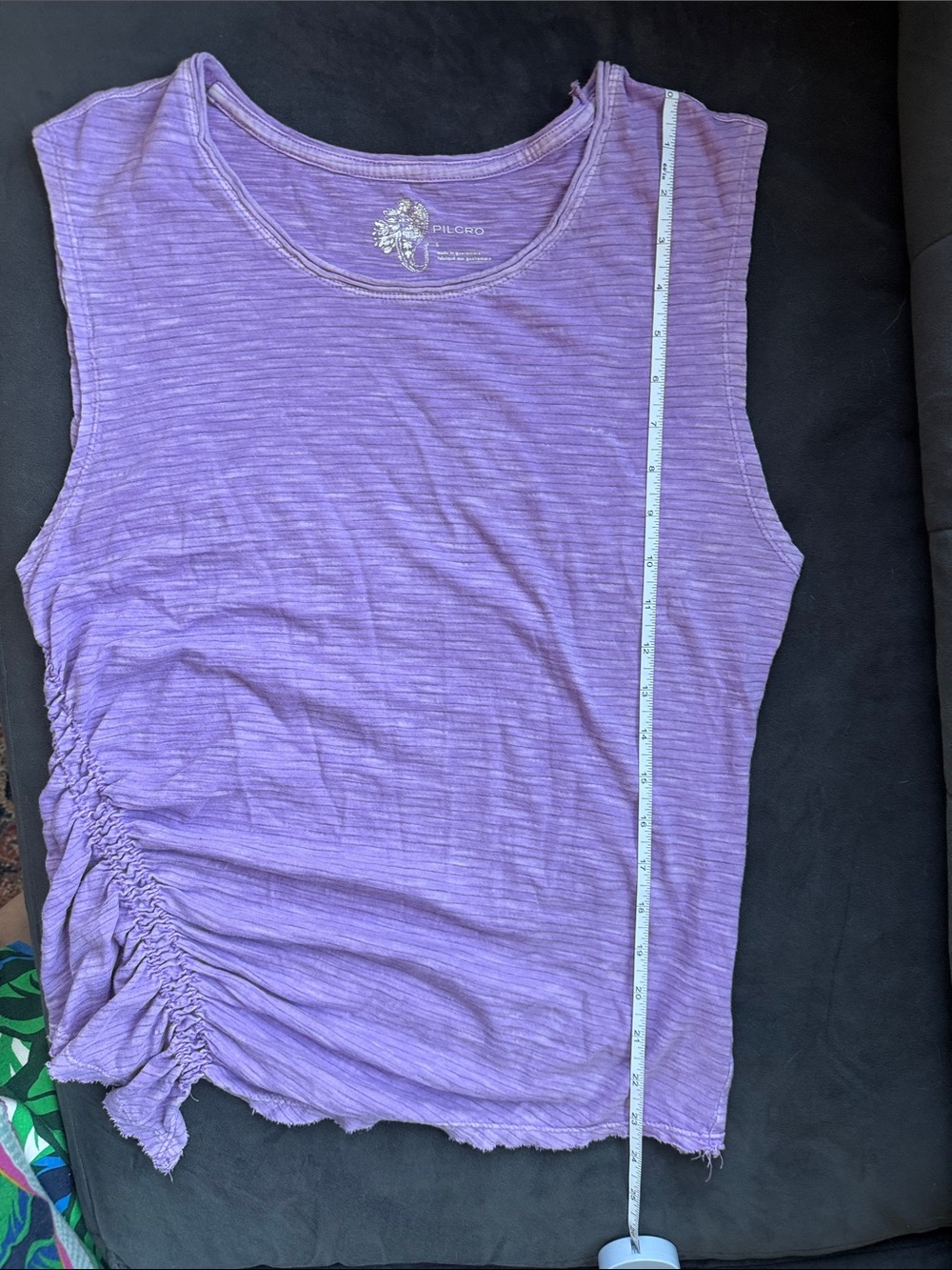 Pilcro Lavender Ruched Tank Top - Picture 13 of 14